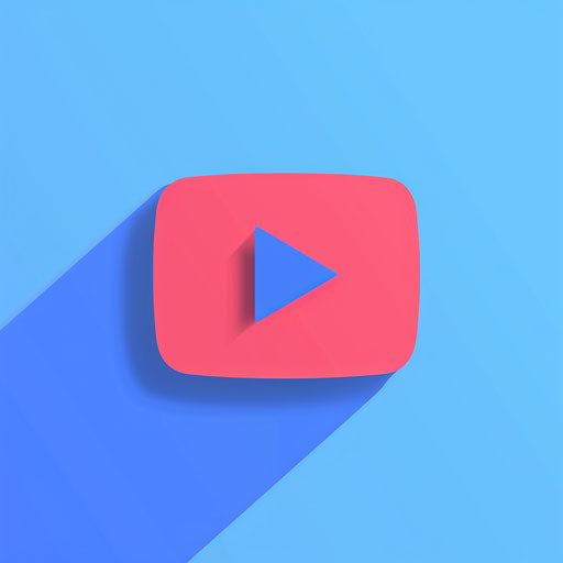 Professional logo for YouTuber with clean lines and blue gradient background