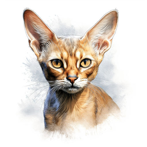 Abyssinian cat sketch