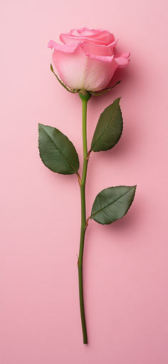 Pink rose background, pink color scheme, flat view, mobile wallpaper 29:63