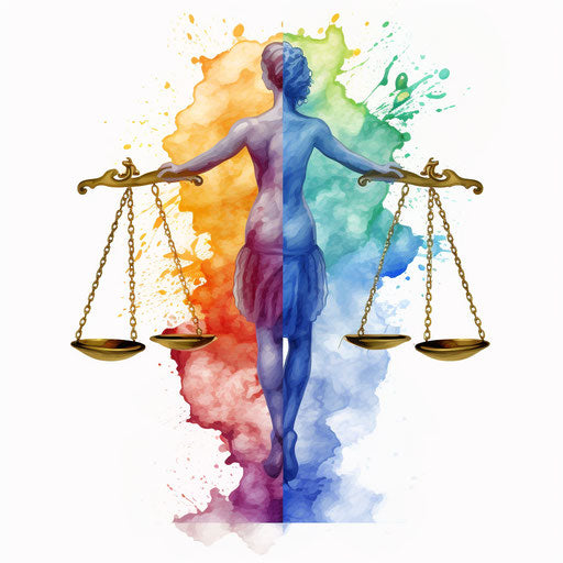 Equality illustration in Oil painting style