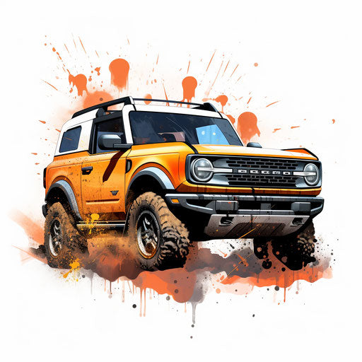 Old Ford Bronco Sport classic Champaign color