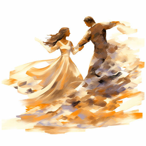 Animated clipart in the style of Oil painting