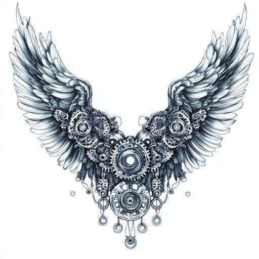 Angel Neck Tattoo Tattoo Art Set
