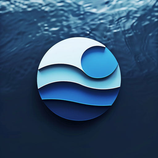Corporate logo for sale with a professional background, blue tones