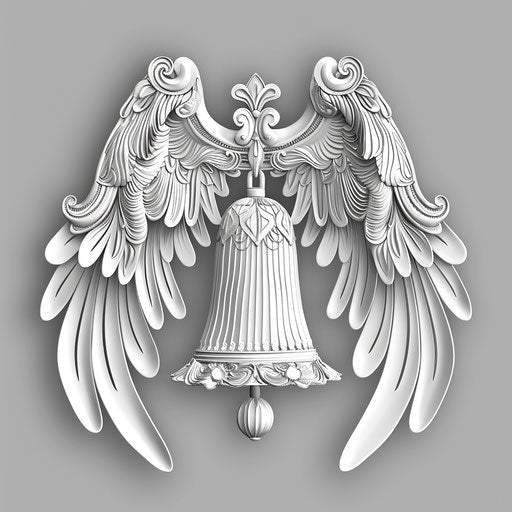 Christmas bells clipart with flat random background