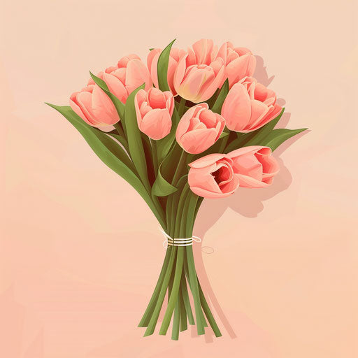 Realistic style congrats clipart on flat pastel peach background