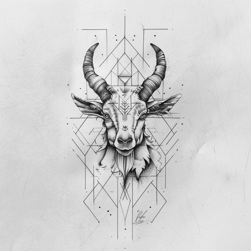 Goat Tattoo Vector Collection