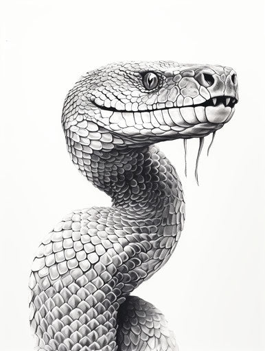 Black venom snake tattoo, black and white coloring pages