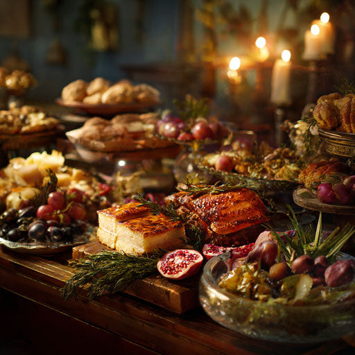 An Abundant and Warm Festive Gathering Atmosphere