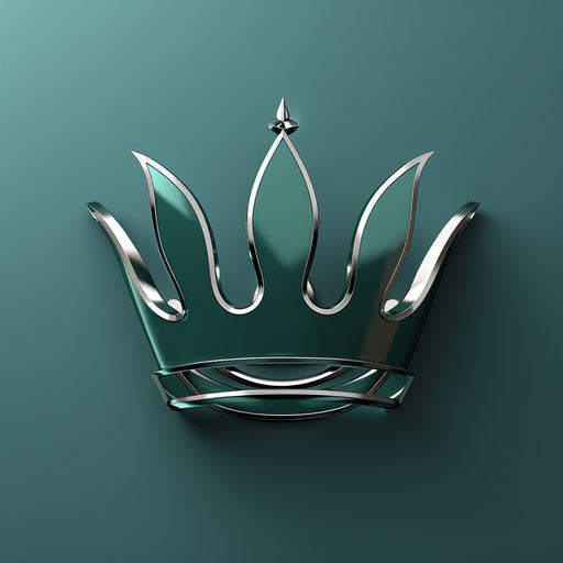 Crown logo in green and silver on a minimalist background