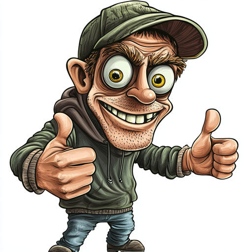 Personalized Thief Caricature Clipart for Special Occasions