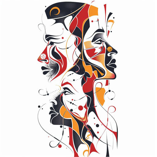 Harmony of fatherhood and sonship in bold colors