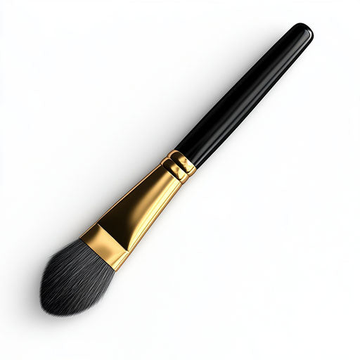 Realistic illustration of an eyeshadow brush