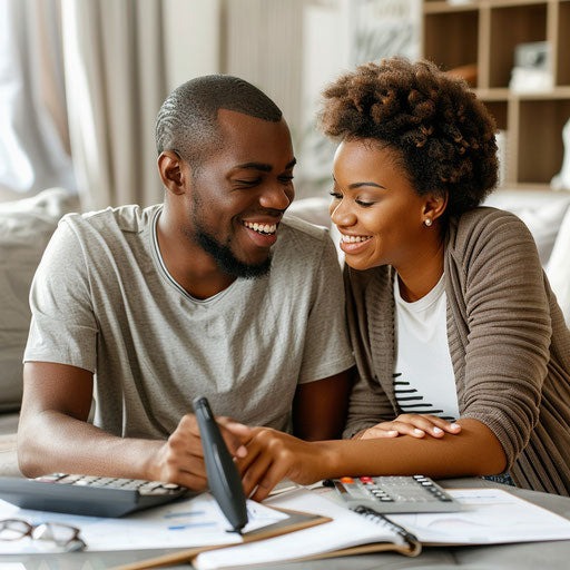 Real couple's budget planning session