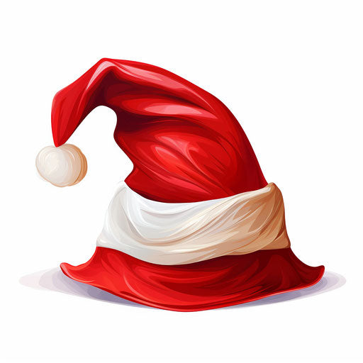 Santa hat in Oil painting style