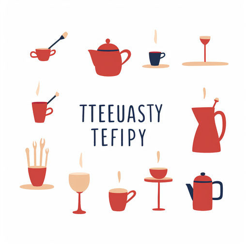 Minimalist happy tuesday clipart on white background