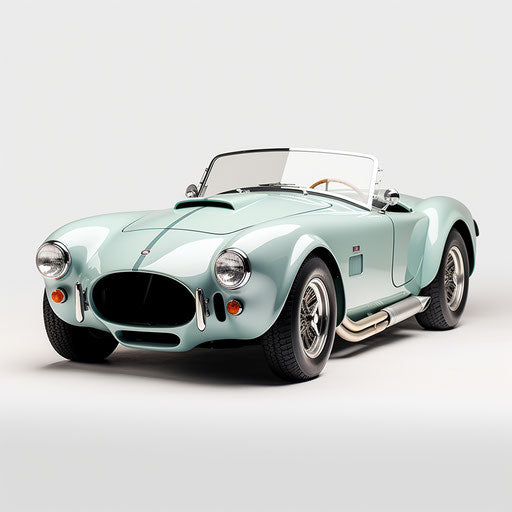 Shelby Cobra Ac car Seafoam green color