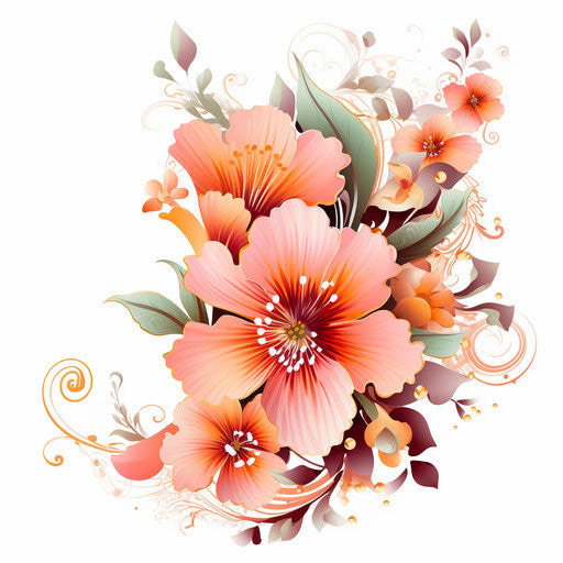 Charming flower in free vector tattoo graphics