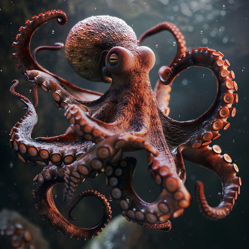 Octopus undergoing regeneration, miraculous healing