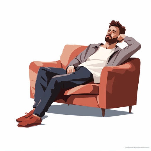 Lazy clipart in the Minimalist style, on a white background