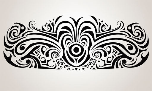 Tribal tattoo design for ethnic skin pattern with tribal design illustration