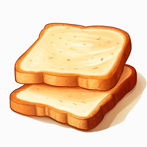Illustration of toasts in Pastel Colors Art style