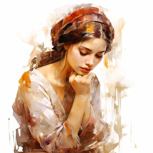 Clipart library in the style of Oil painting