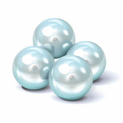 Pearl clipart in minimalist style, on a white background