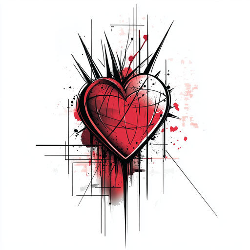 Colorful Heartless Tattoo Tattoo Artistry Set