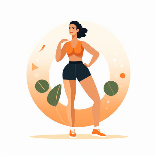 Fitness clipart in the Minimalist style, on a white background