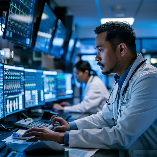 Healthcare administrator overseeing hospital operations