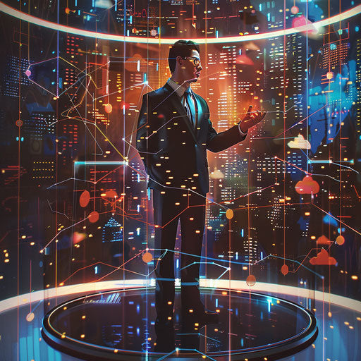 Financial predictions with analyst and holographic display