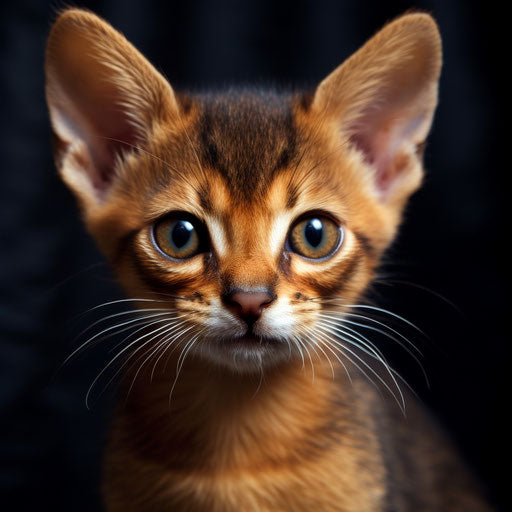 Abyssinian cat kitten
