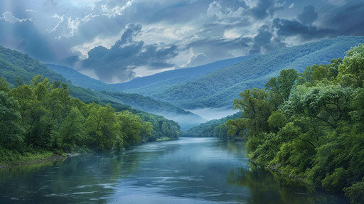 Blue mountains of West Virginia