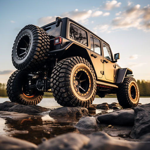 Off-road vehicle with wide tires