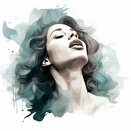 Silhouette whisper in the style of Chiaroscuro Art