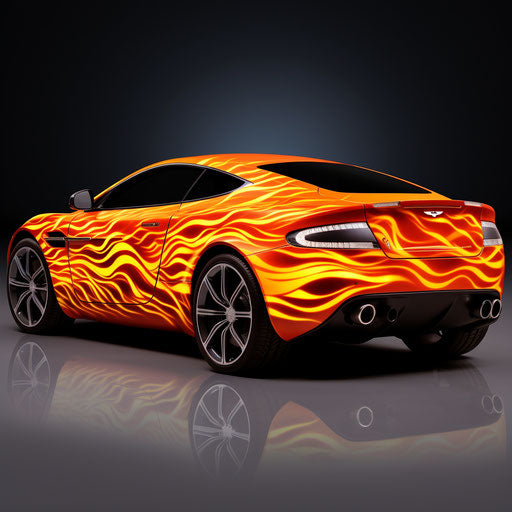 Flame decals for Aston Martin DV5