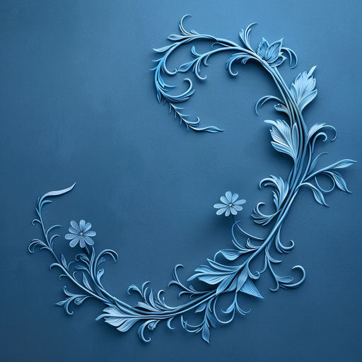 Realistic craft clipart with subtle blur on flat indigo background