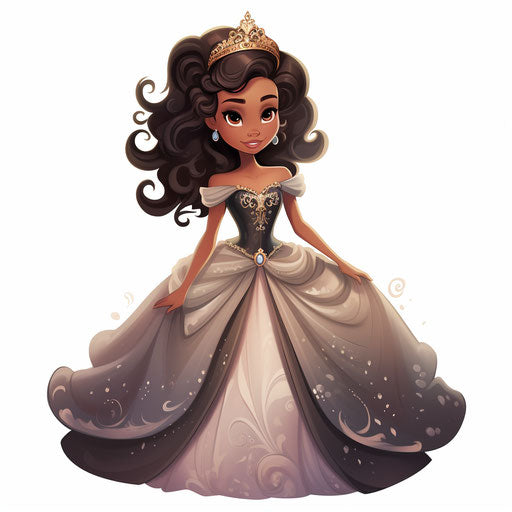 Princess illustration in the style of Chiaroscuro Art
