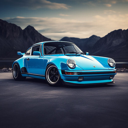 Classic Porsche 911 Carrera Bright blue