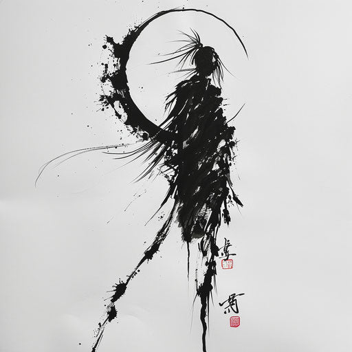 Shinigami silhouette against the moon