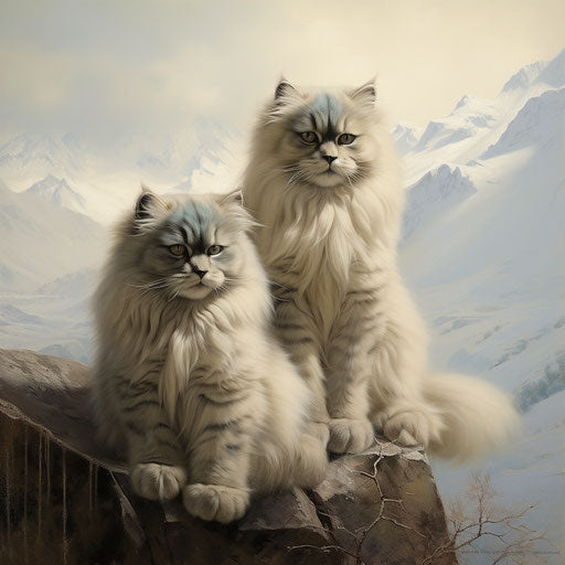 Two Himalayan cats