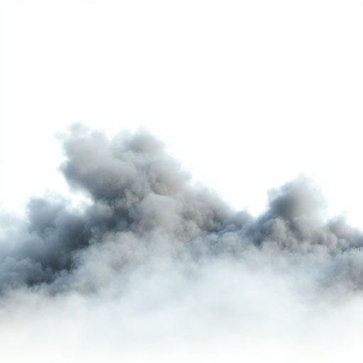 3D fog on flat white background