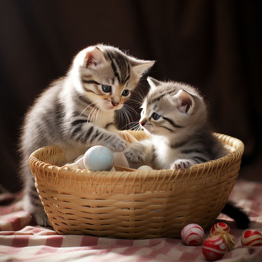 American kittens playing
