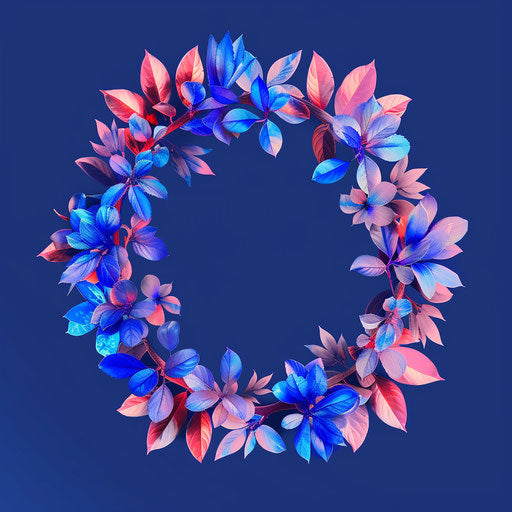 Vibrant unity clipart on flat royal blue background