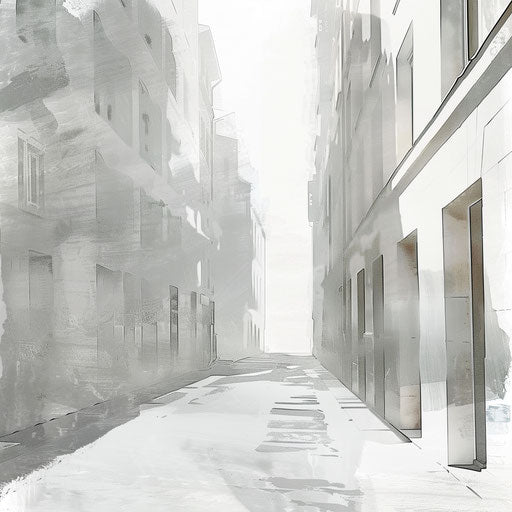 Realistic street clipart on flat white background