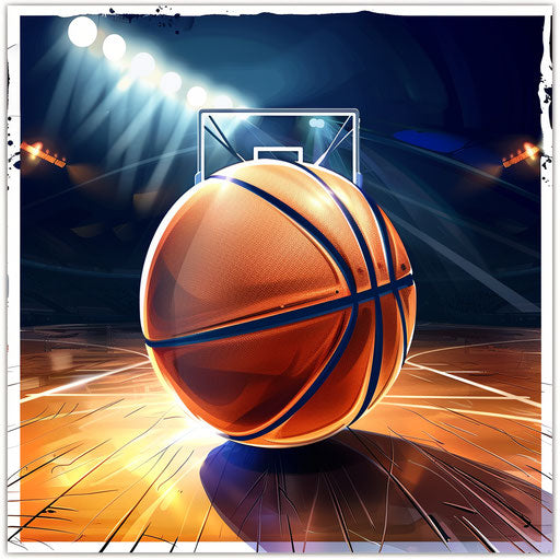 Sports clipart with random flat background and glossy finish