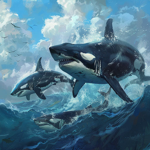 Prehistoric ocean: epic predators' encounter