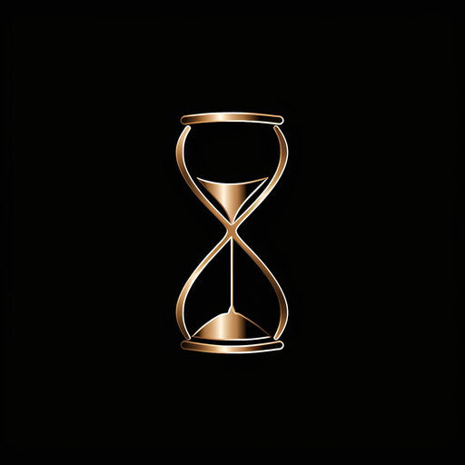 Detailed hourglass symbolizing time and history