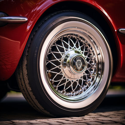 Upgraded wheels and tires for classic Alfa Romeo 2-seater
